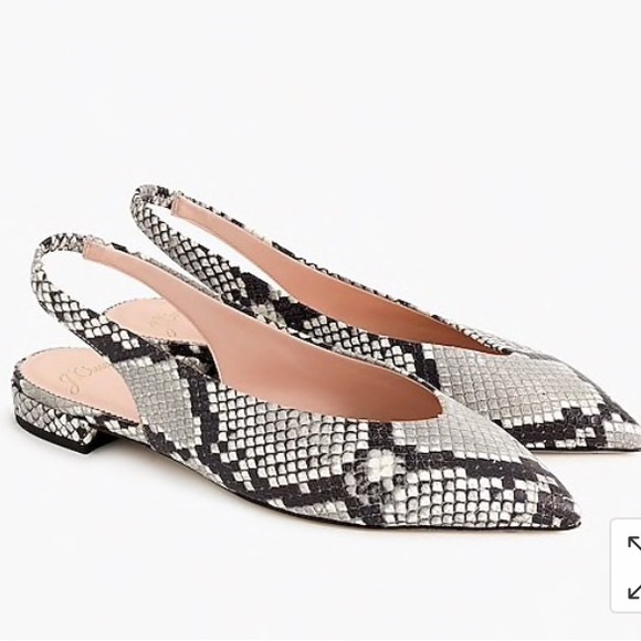 snake print slingback